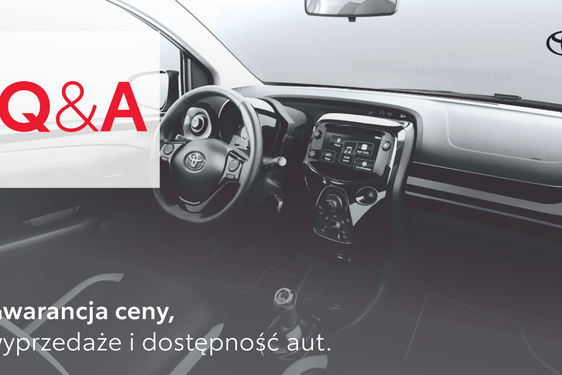 Sesja Q&A na Toyota News – Wyprzedaż, dostępność aut i oferty specjalne na auta z rokiem produkcji 2022
