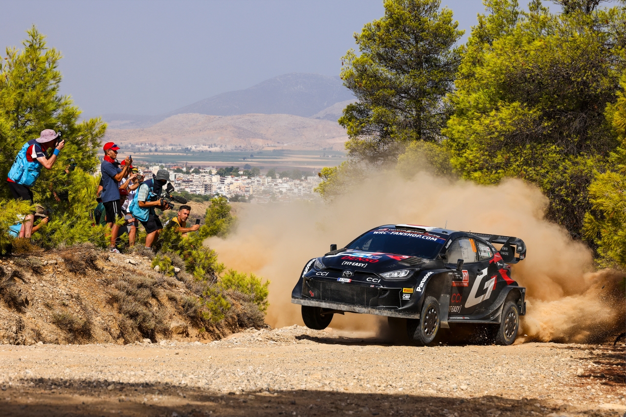 Trudny Rajd Akropolu dla TOYOTA GAZOO Racing