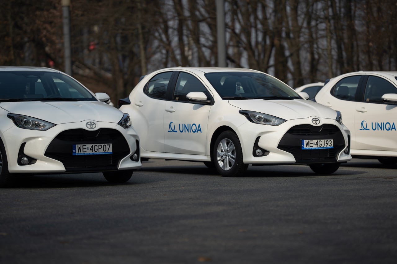 100 hybrydowych Yarisów dołączyło do floty UNIQA