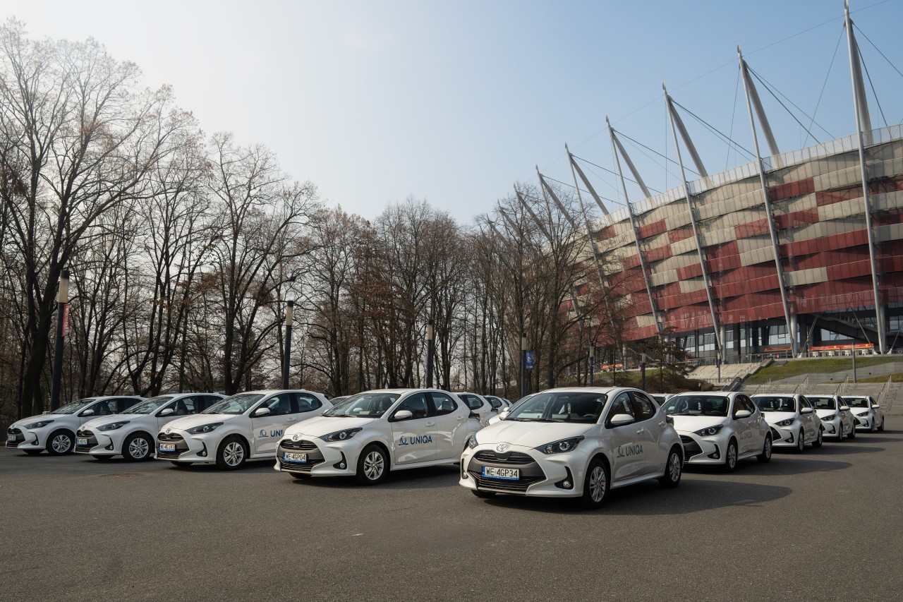 100 hybrydowych Yarisów dołączyło do floty UNIQA