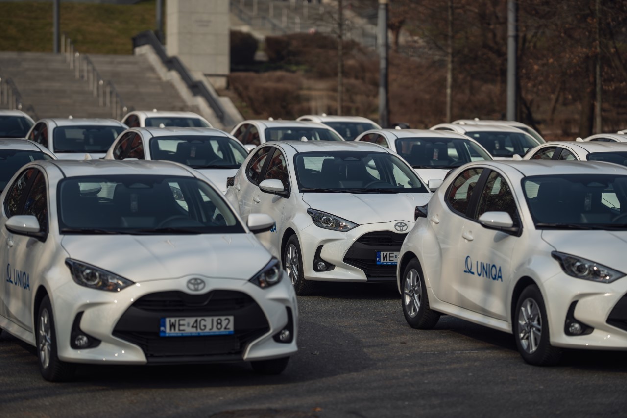 100 hybrydowych Yarisów dołączyło do floty UNIQA