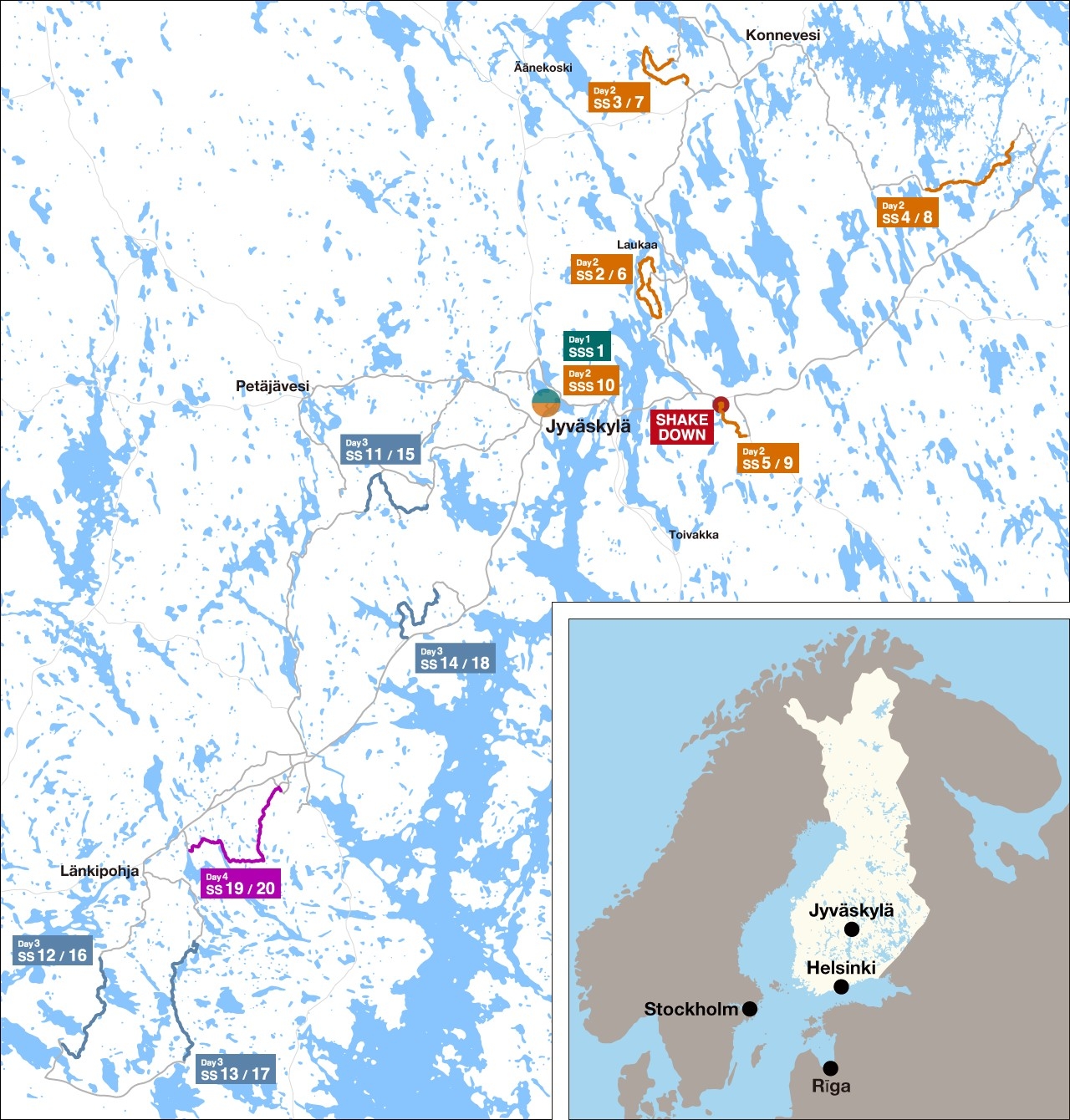 Toyota celuje w Finlandii w ósmą wygraną w WRC