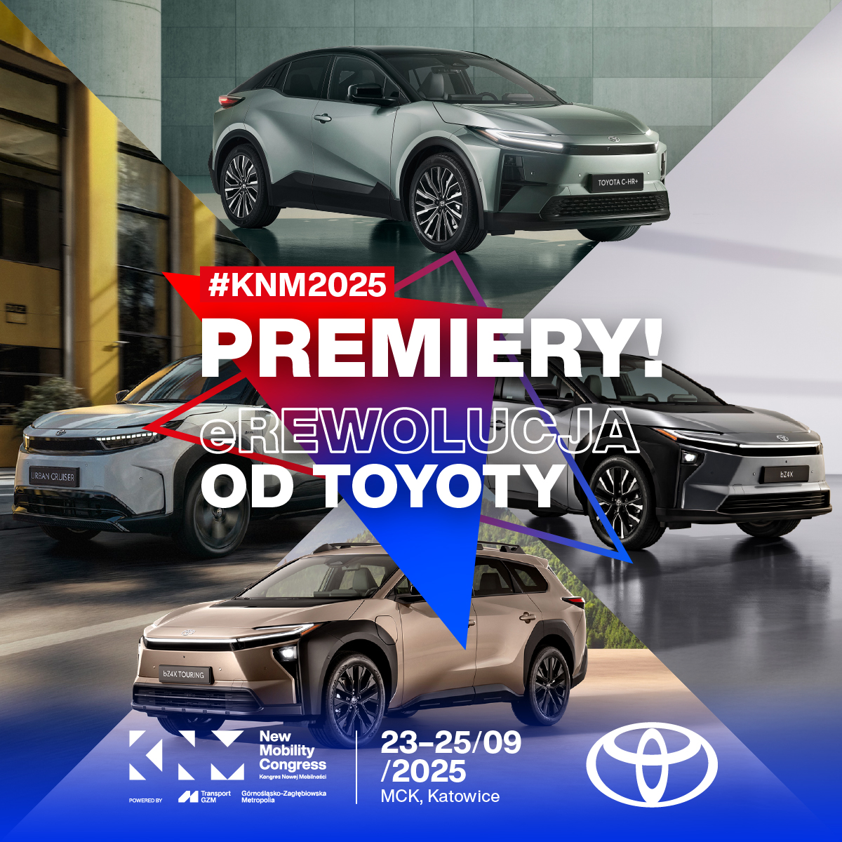 Kolejny krok Toyoty. Polska premiera czterech modeli elektrycznych na Kongresie Nowej Mobilności w Katowicach