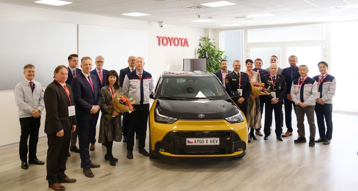  Toyota spustila v Kolíne výrobu nového modelu Toyota Aygo X v hybridnej verzii