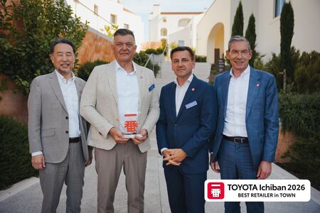 Toyota ocenila najlepších európskych predajcov cenami Ichiban Awards 2026