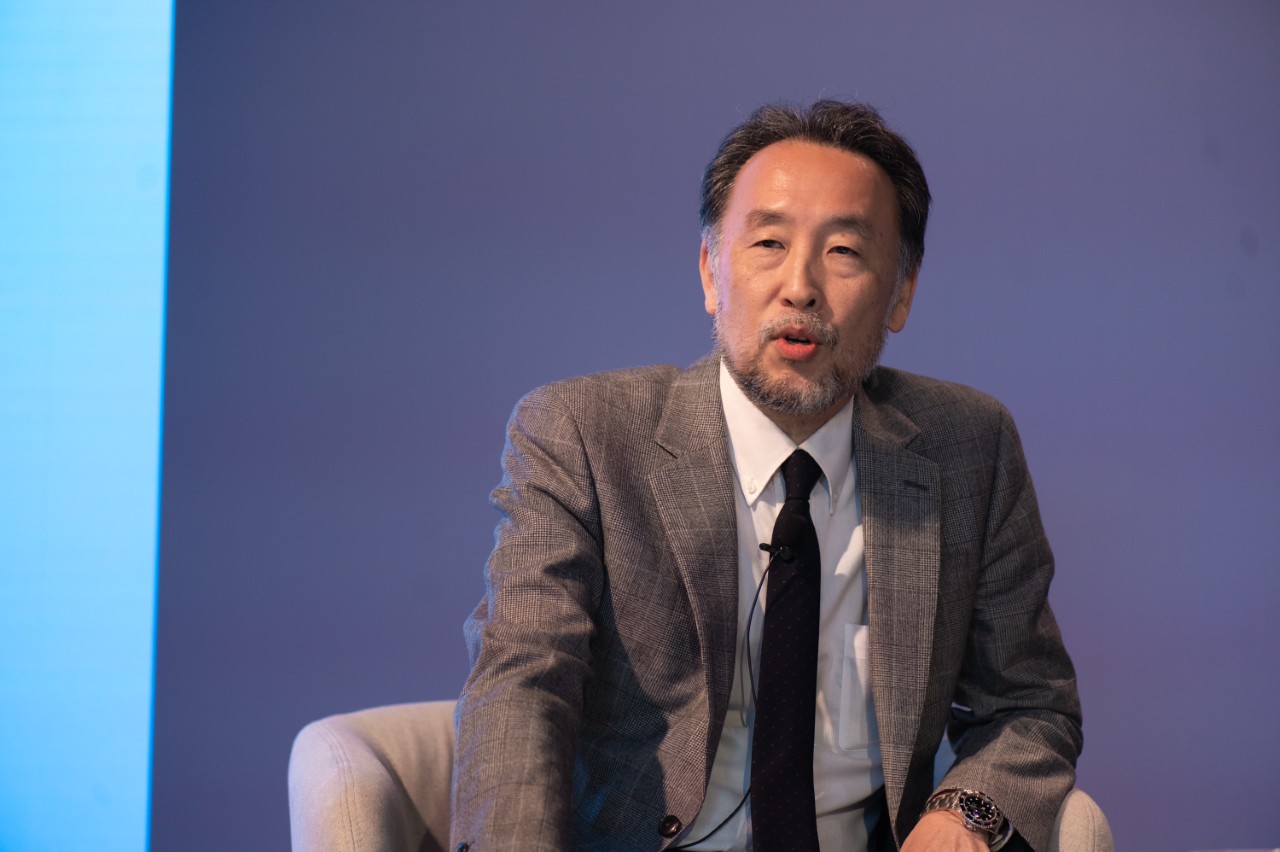 Yoshihiro Nakata speaking at the Automotive News Europe Congress . Credit: Automotive News Europe